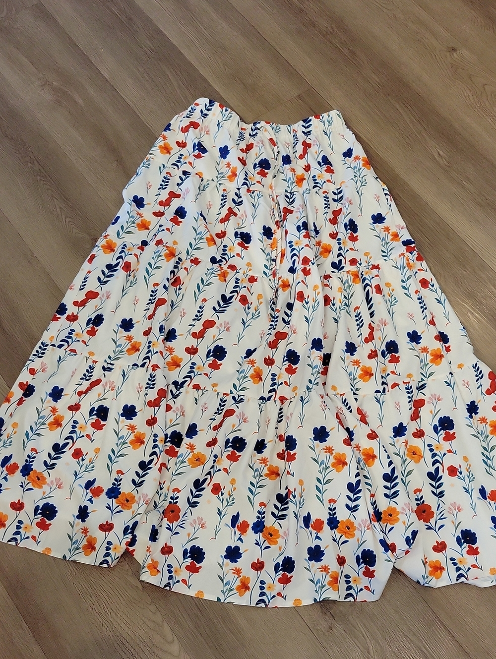 Shein NWOT Long Floral Summer Skirt